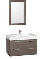 35" Amare Single Bath Vanity - Grey Oak