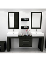 67 71 Inch Bathroom Vanities Bathgems 67 To 114 Scorpio Double Vessel Sink Vanity