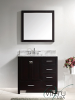 37" Caroline Avenue Single Bath Vanity - Espresso