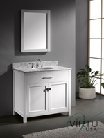 36" Caroline Single Bath Vanity - White 36" Caroline Single Bath Vanity - White
