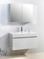 39" Zuri Single Bath Vanity - White