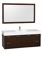60" Amare Single Bath Vanity - Espresso