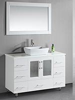 48" Stanton Single Vessel Sink Vanity - White 48" Stanton Single Vessel Sink Vanity - White