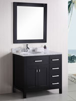 36" London Single Bath Vanity Style 2 - Espresso 36" London Single Bath Vanity Style 2 - Espresso
