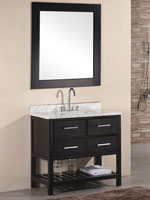 36" London Single Bath Vanity - Espresso