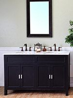 60" Maronea Double Sink Vanity - Black 60" Maronea Double Sink Vanity - Black