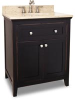 30" Vittoria Single Bath Vanity - Aged Black