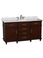 60" Berkeley Single Bath Vanity - Dark Chestnut