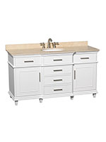 60" Berkeley Single Bath Vanity - White
