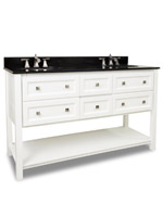 60" Helix Double Sink Vanity
