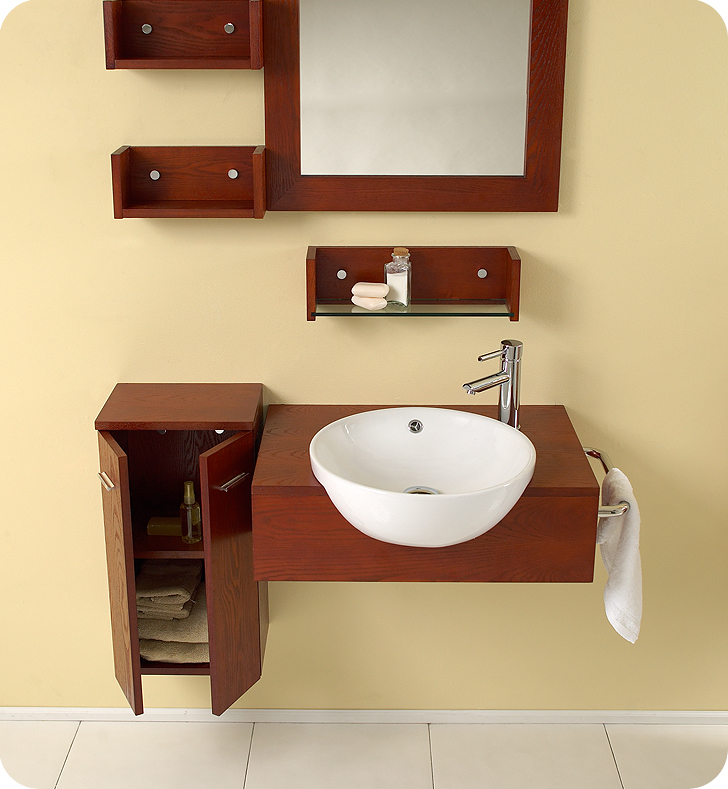 The Stile vanity is a beautiful modern cabinet for your wall