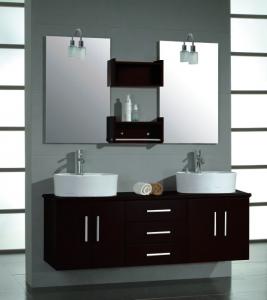 A delightful double bathroom vanity